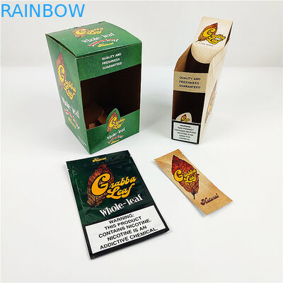 2020 ออกแบบใหม่ Grabba Leaf Cigar ห่อกล่องกระดาษบรรจุภัณฑ์ทื่อออกจากชุดแสดงแพ็คเกจ