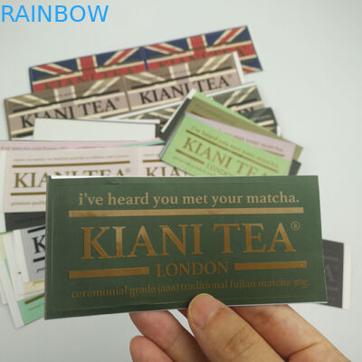 สติกเกอร์กันน้ำกาวที่กำหนดเองเฉพาะผลิตภัณฑ์อาหารขวดน้ำโลโก้ที่กำหนดเองพิมพ์ฉลากสติ๊กเกอร์