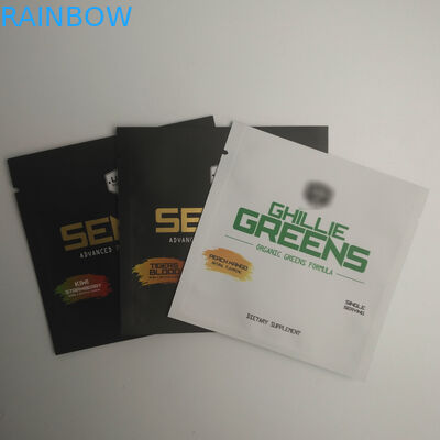 ถุงปิดผนึกเครื่องสำอางพิมพ์ทองซองขนาดเล็กอลูมิเนียมฟอยล์พลาสติกขนมขบเคี้ยวซีลถุงซีลสามด้าน