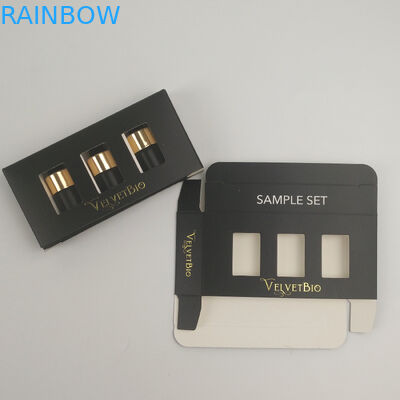 โลโก้ที่กำหนดเองฟอยล์สีทอง UV พิมพ์หลอดสี่เหลี่ยมกระดาษแข็งกล่องบรรจุภัณฑ์กระดาษเครื่องสำอางสำหรับ Essence Serum Skin Care