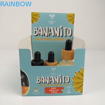 กล่องกระดาษแข็งพับได้แบบกำหนดเองฉีกขาดกล่องกระดาษลูกฟูก PDQ เคาน์เตอร์ขายปลีกขนมกล่องกระดาษบรรจุภัณฑ์