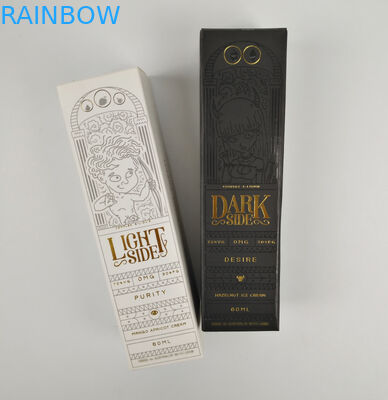 ขายส่งที่กำหนดเองพับได้ขนาดเล็กสีดำหรูหราปั๊มร้อนทองฟอยล์ของขวัญกล่องกระดาษบรรจุภัณฑ์เครื่องสำอาง