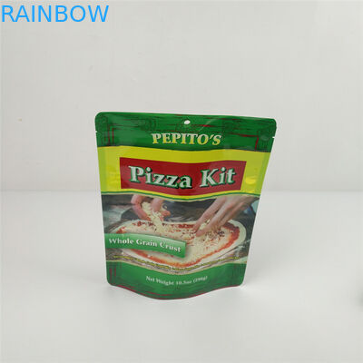 ถุงบรรจุอาหารโลโก้ที่กำหนดเองถุงกันกลิ่นกาแฟฟอยล์ยืนขึ้นกระเป๋าพิมพ์ยืนขึ้นถุงบรรจุพิซซ่า