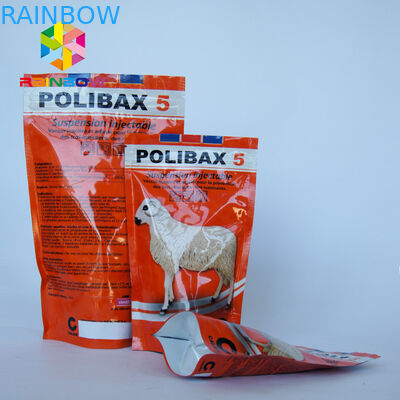 การพิมพ์กราเวียร์พลาสติกสำหรับสัตว์เลี้ยงสุนัขถือว่ามีถุงบรรจุอาหาร Zip Lock Edibles