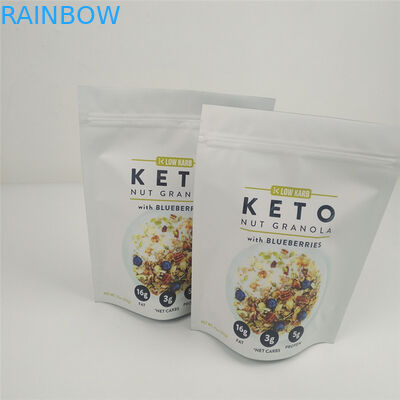 VMPET 120mic Ziplock Stand Up Pouch MOPP บรรจุภัณฑ์อาหารกราเวียร์พิมพ์