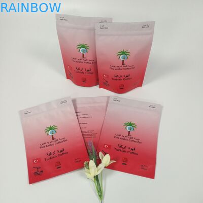 Matte CMYK 150 ไมครอนบรรจุภัณฑ์ถุงขนมสำหรับผงกาแฟขนมขบเคี้ยว