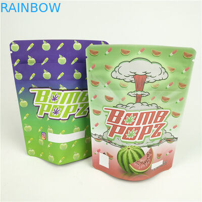 Resealable Weed Mylar บรรจุภัณฑ์ธูปสมุนไพรกลิ่น Mylar Bag MOPP