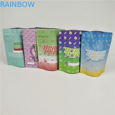 PMS กลิ่นพิสูจน์วัชพืชถุง Mylar ฟอยล์ลามิเนต CBD Ziplock กระเป๋า
