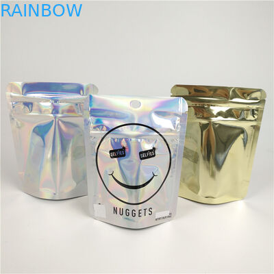 PMS กลิ่นพิสูจน์วัชพืชถุง Mylar ฟอยล์ลามิเนต CBD Ziplock กระเป๋า