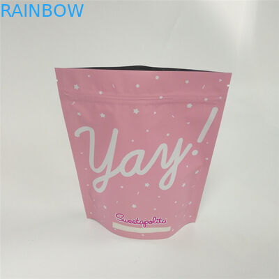 MOPP Metalized ถุงอลูมิเนียมฟอยล์ Ziplock Matte Frosted Printing