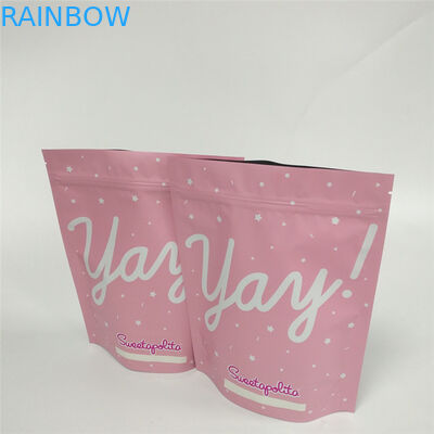 MOPP Metalized ถุงอลูมิเนียมฟอยล์ Ziplock Matte Frosted Printing