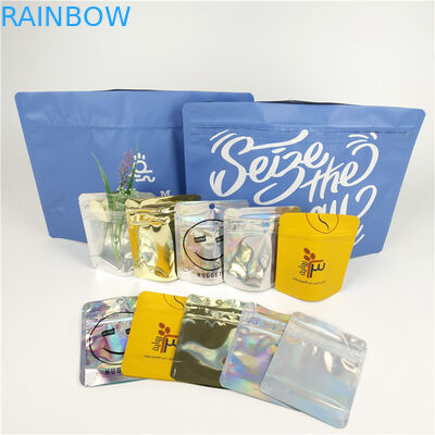 คุกกี้ดอกไม้กลิ่น Mylar ถุง Ziplock เด็กทนถุงวัชพืช