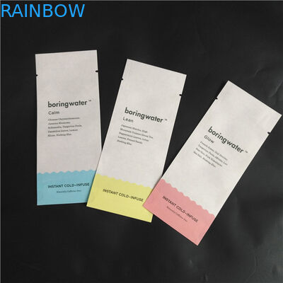 Eco Friend กระดาษคราฟท์ที่ย่อยสลายได้ทางชีวภาพ PLA Compound Food Powder Spice บรรจุภัณฑ์ถุงสามด้าน Seal Pouches