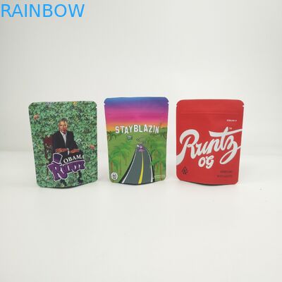 โลโก้ที่กำหนดเอง Soft Touch 3.5g 7g 14g 28g ยืนขึ้นถุงสำหรับคุกกี้กัญชากัญชา Kush