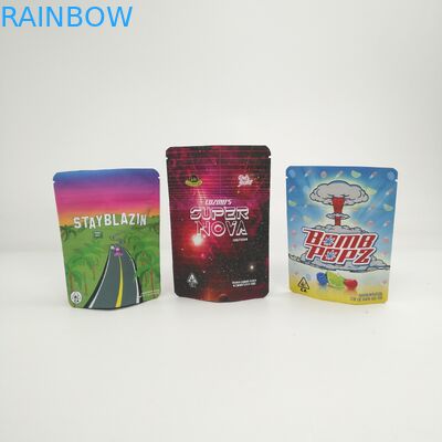 โลโก้ที่กำหนดเอง 3.5g 7g 14g 28g คุกกี้ 1 ปอนด์ยืนขึ้นถุงสำหรับ Kush Haze Herb CBD Cannabis Runtz