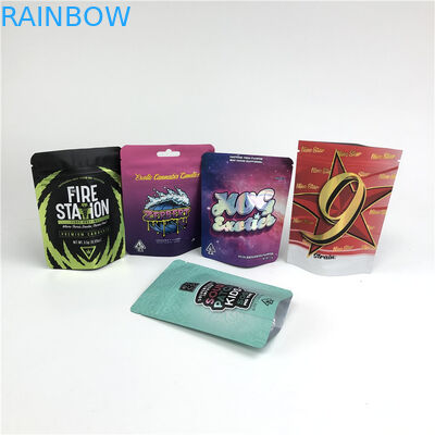 กระเป๋า mylar สัมผัสนุ่มแบบกำหนดเองสำหรับคุกกี้ ผลิตภัณฑ์ CBD thc hemp Runtz Herb Soft touch pouch