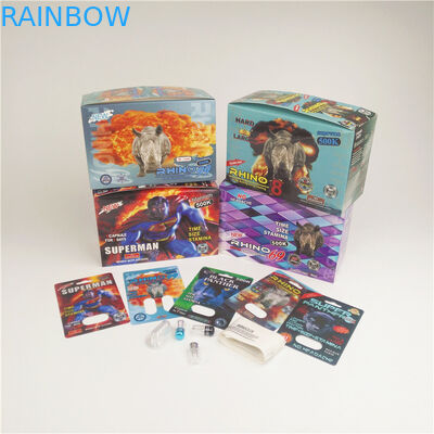 90mic Panther Sexual Pills การ์ด 3 มิติ Rhino 3K 7K Paper Cards