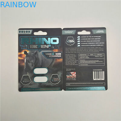 การ์ดยา Rhino 8 3D 200mic 500K 3D Blister Card Male Enhancement