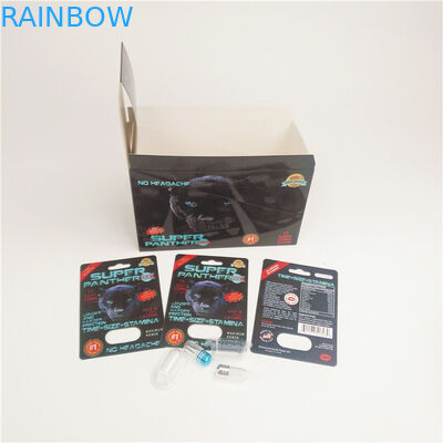 Gravure 90mic Sexual Pills การ์ด 3D 200mic Rhino Magnum 500K Blister Card