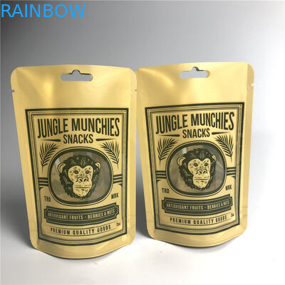 PA 1.5C AL 0.7C ถุงบรรจุภัณฑ์ขนมขบเคี้ยวด้าน Stand Up MPET