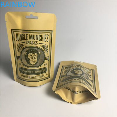 PA 1.5C AL 0.7C ถุงบรรจุภัณฑ์ขนมขบเคี้ยวด้าน Stand Up MPET