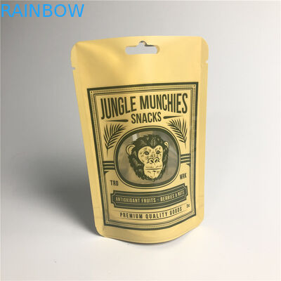 PA 1.5C AL 0.7C ถุงบรรจุภัณฑ์ขนมขบเคี้ยวด้าน Stand Up MPET