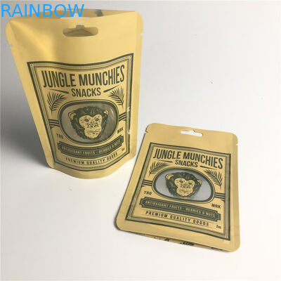 PA 1.5C AL 0.7C ถุงบรรจุภัณฑ์ขนมขบเคี้ยวด้าน Stand Up MPET