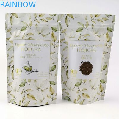 VMPET FDA Cmyk Matte Aluminium Foil Pouch 150mic Matcha Tea Powder