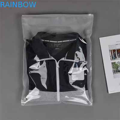 80mic SGS Resealable Clear Ziplock Bag CMYK สำหรับเสื้อผ้า