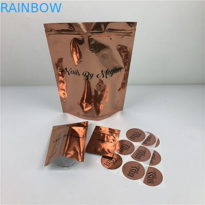 120mic MOPP CMYK เสื้อผ้าพลาสติกถุงฟอยล์ SGS Clear Ziplock Mylar Bag