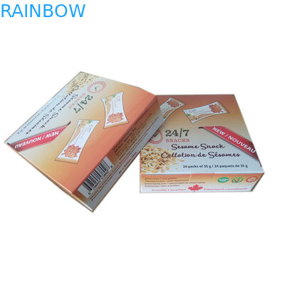 สแน็ค ISO CMYK Display Paper กล่องบรรจุภัณฑ์ 350G Ivory Board vmpet