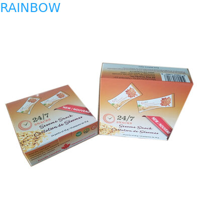 สแน็ค ISO CMYK Display Paper กล่องบรรจุภัณฑ์ 350G Ivory Board vmpet