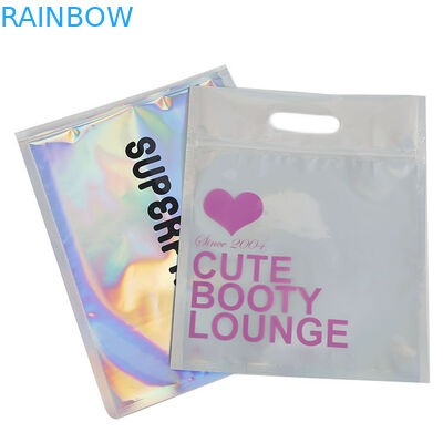 VMPET Mopp 110mic เสื้อผ้าบรรจุภัณฑ์พลาสติก Cmyk พร้อม Window