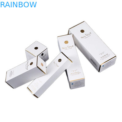กล่องบรรจุภัณฑ์เครื่องสำอางกระดาษ SGS CMYK 2oz 60ml 30ml ปั๊มฟอยล์