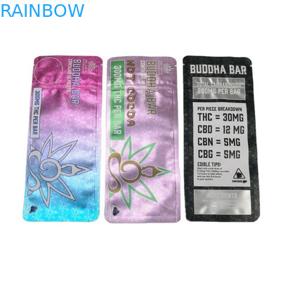 SGS 120mic MOPP ถุง Mylar ทนเด็ก 500 มก. VMPET Candy Edibles