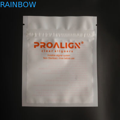 MOPP Vmpet บรรจุภัณฑ์ซิปล็อคพลาสติก Matte Teeth Clear Aligners ISO