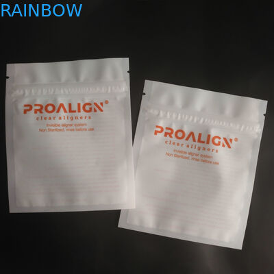 MOPP Vmpet บรรจุภัณฑ์ซิปล็อคพลาสติก Matte Teeth Clear Aligners ISO