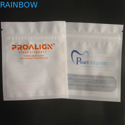 MOPP Vmpet บรรจุภัณฑ์ซิปล็อคพลาสติก Matte Teeth Clear Aligners ISO