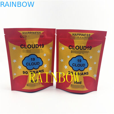 FDA 120mic พลาสติก Mylar Edibles ถุงคุกกี้ VMPET เมล็ดฟอยล์ถุงซิป