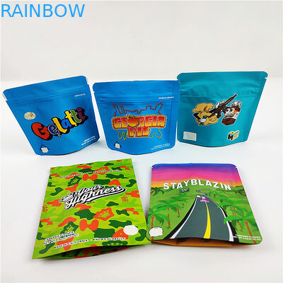 FSC BSCI CMYK ถุงเก็บกลิ่นคุกกี้ 3.5g CBD Mylar ถุงบรรจุภัณฑ์