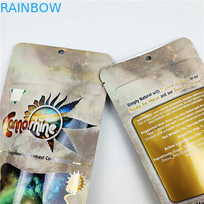 FSC BSCI CMYK ถุงเก็บกลิ่นคุกกี้ 3.5g CBD Mylar ถุงบรรจุภัณฑ์