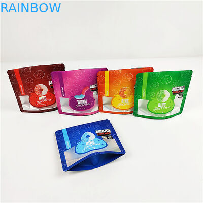 3.SA8000 QS CBD Gravure พิมพ์ถุงกันกลิ่น 100mic Matte Clear Mylar Bags