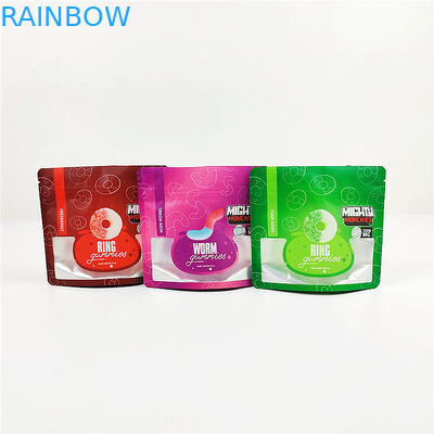 3.SA8000 QS CBD Gravure พิมพ์ถุงกันกลิ่น 100mic Matte Clear Mylar Bags