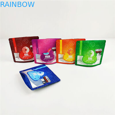 14g CBD SGS ถุงฟอยล์กันกลิ่น 80mic Gummy Mylar ถุงบรรจุภัณฑ์