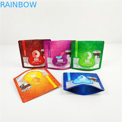 28g 80mic 1/4oz CMYK Mylar ถุงบรรจุภัณฑ์ FSC Matte CBD Mylar Bag