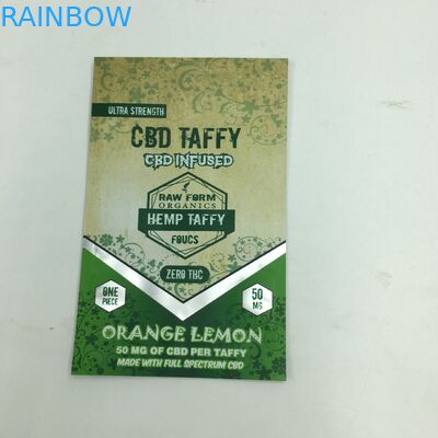 พิมพ์แบบกำหนดเอง 1g 3.5g รีไซเคิลกลิ่นหลักฐานซิปหมีเหนียว CBD ขนาดเล็กยืนขึ้นถุงวัชพืช mylar 3.5g ที่กินได้