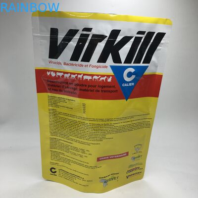 ยืนขึ้นผสมลามิเนตอลูมิเนียมฟอยล์เวย์โปรตีนผงถุงเก็บอาหารบรรจุภัณฑ์ Ziplock 1 กก. ถุงผงอาหาร