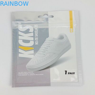 ถุงซิปพลาสติกขนาดเล็กแบบใช้ซ้ำได้ถุงบรรจุภัณฑ์แผ่นรองรองเท้าสามด้านถุงซีลสำหรับเชือกผูกรองเท้า