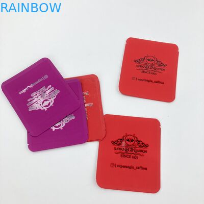 LOW MOQ 500pcs ถุง mylar ที่กินได้ถุงฟอยล์พิมพ์แบบกำหนดเองถุงบรรจุภัณฑ์อาหารสำหรับหญ้าฝรั่นแห้งและชา