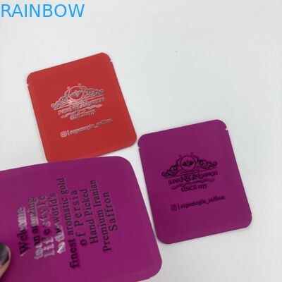 ถุงอาหารสำหรับหญ้าฝรั่นแห้ง หญ้าฝรั่นและชา 500 ชิ้นขั้นต่ำสำหรับบรรจุภัณฑ์แบบกำหนดเองถุงถั่วบรรจุภัณฑ์ถุง